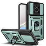 For Honor X9 5G/X9 4G Sliding Camera Design TPU + PC Phone Case(Green)