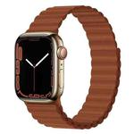 Silicone Magnet Watch Band For Apple Watch Ultra 49mm / Series 8&7 45mm / SE 2&6&SE&5&4 44mm / 3&2&1 42mm(Brown)