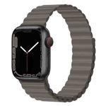 Silicone Magnet Watch Band For Apple Watch Ultra 49mm / Series 8&7 45mm / SE 2&6&SE&5&4 44mm / 3&2&1 42mm(Grey)