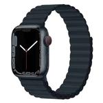 Silicone Magnet Watch Band For Apple Watch Ultra 49mm / Series 8&7 45mm / SE 2&6&SE&5&4 44mm / 3&2&1 42mm(Midnight)