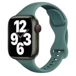 Small Waist Butterfly Buckle Watch Band For Apple Watch Ultra 49mm / Series 8&7 45mm / SE 2&6&SE&5&4 44mm / 3&2&1 42mm(Pine Needle Green)