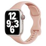 Small Waist Butterfly Buckle Watch Band For Apple Watch Series 9&8&7 41mm / SE 3&SE 2&6&SE&5&4 40mm / 3&2&1 38mm(Pink)
