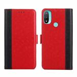 For Motorola Moto E20 Ostrich Texture Flip Leather Phone Case(Red)