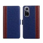 For Huawei nova 9 Ostrich Texture Flip Leather Phone Case(Blue)