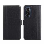 For Honor 50 SE Ostrich Texture Flip Leather Phone Case(Black)