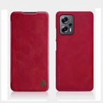 For Xiaomi Redmi Note 11T Pro/11T Pro+ 5G/Poco X4 GT 5G NILLKIN QIN Series Crazy Horse Texture Leather Phone Case(Red)