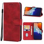 For Tecno Spark 9 Leather Phone Case(Red)