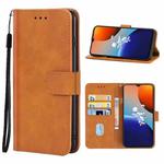 For Tecno Spark 9 Leather Phone Case(Brown)