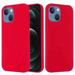 For iPhone 14 Shockproof Silicone Magsafe Case (Red)