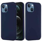 For iPhone 14 Plus Shockproof Silicone Magsafe Case (Navy Blue)