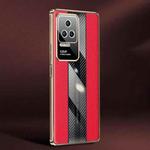 For Xiaomi Redmi K50/K50 Pro/K40S Racing Car Design Leather Electroplating Process Anti-fingerprint Protective Phone Case(Red)