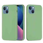 For iPhone 14 Solid Color Silicone Phone Case (Mint Green)