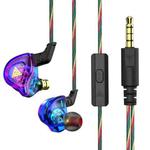 QKZ DMX Sports In-ear HIFI 3.5mm Wired Control Earphone with Mic(Colorful)