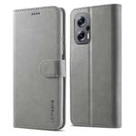 For Xiaomi Poco X4 GT 5G LC.IMEEKE Calf Texture Leather Phone Case(Grey)
