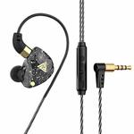 QKZ SK8 3.5mm Sports In-ear Dynamic HIFI Monitor Earphone with Mic(Black)