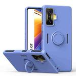 For Xiaomi Poco F4 GT Ring Kickstand Silicone Phone Case(Purple)