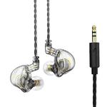 QKZ ZXT Sports In-ear Wired Control Plug HIFI Stereo Stage Monitor Earphone, Style:Standard Version(Transparent)