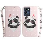 For Infinix Note 12 G96/X670 3D Colored Horizontal Flip Leather Phone Case(Heart Panda)