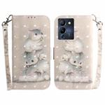 For Infinix Note 12 G96/X670 3D Colored Horizontal Flip Leather Phone Case(Squirrels)