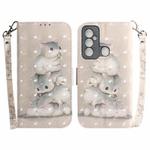 For Tecno Spark 6 GO 3D Colored Horizontal Flip Leather Phone Case(Squirrels)