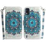 For Nokia G11 Plus 3D Colored Horizontal Flip Leather Phone Case(Peacock Wreath)