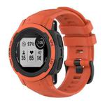 For Garmin Instinct 2S Solid Color Silicone Sports Watch Band(Orange)