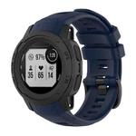 For Garmin Instinct 2S Solid Color Silicone Sports Watch Band(Navy Blue)