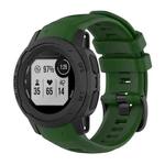 For Garmin Instinct 2S Solid Color Silicone Sports Watch Band(Army Green)