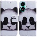 For Tecno Camon 19 Coloured Drawing Leather Phone Case(Panda)