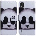 For Nokia C2 2nd Edition Coloured Drawing Leather Phone Case(Panda)