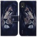 For Nokia C2 2nd Edition Coloured Drawing Leather Phone Case(Lion)