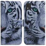 For Nokia C2 2nd Edition Coloured Drawing Leather Phone Case(Tiger)