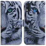 For Nokia G11 Plus Coloured Drawing Leather Phone Case(Tiger)