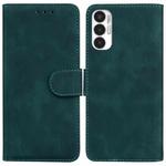 For Tecno Pova 3 LE7 Skin Feel Pure Color Flip Leather Phone Case(Green)