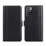 For Xiaomi Redmi 10 Ostrich Texture Flip Leather Phone Case(Black)