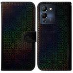 For Infinix Note 12 G96/X670 Colorful Magnetic Buckle Leather Phone Case(Black)