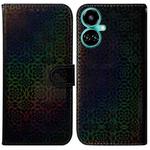For Tecno Camon 19 Pro 5G Colorful Magnetic Buckle Leather Phone Case(Black)