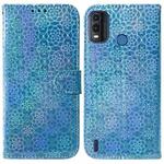 For Nokia G11 Plus Colorful Magnetic Buckle Leather Phone Case(Blue)