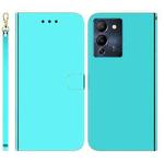 For Infinix Note 12 G96/X670 Imitated Mirror Surface Horizontal Flip Leather Phone Case(Mint Green)