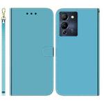 For Infinix Note 12 G96/X670 Imitated Mirror Surface Horizontal Flip Leather Phone Case(Blue)