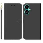 For Tecno Camon 19 Pro 5G Imitated Mirror Surface Horizontal Flip Leather Phone Case(Black)