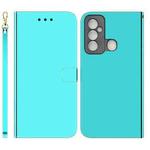 For Tecno Spark 6 GO Imitated Mirror Surface Horizontal Flip Leather Phone Case(Mint Green)