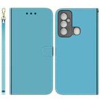 For Tecno Spark 6 GO Imitated Mirror Surface Horizontal Flip Leather Phone Case(Blue)