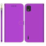 For Nokia C2 2nd Edition Imitated Mirror Surface Horizontal Flip Leather Phone Case(Purple)