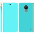 For Nokia C21 Imitated Mirror Surface Horizontal Flip Leather Phone Case(Mint Green)