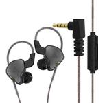 QKZ AK6 DAY In-ear Wire-controlled Subwoofer Phone Earphone with Mic(Black)