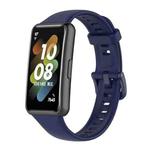 For Huawei Band 7 Silicone Watch Band(Navy Blue)