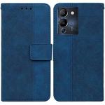 For Infinix Note 12 G96/X670 Geometric Embossed Leather Phone Case(Blue)