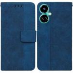 For Tecno Camon 19 Geometric Embossed Leather Phone Case(Blue)