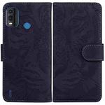 For Nokia G11 Plus Tiger Embossing Pattern Horizontal Flip Leather Phone Case(Black)